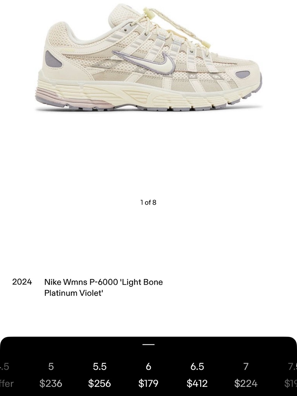 Nike Women’s P6000 ‘Light Bone Platinum Violet’ - Picture 2 of 6